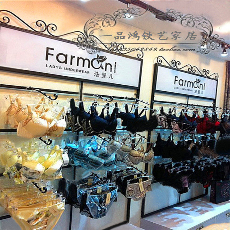 Iron Art Underwear Shelf rack Hanger Bra Rack Bra Rack Wall Underwear underwear Display Underwear Exhibition Cabinet containers