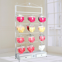 Iron Lingerie Shelf Lingerie Shop Display Shren Stand against the Wall