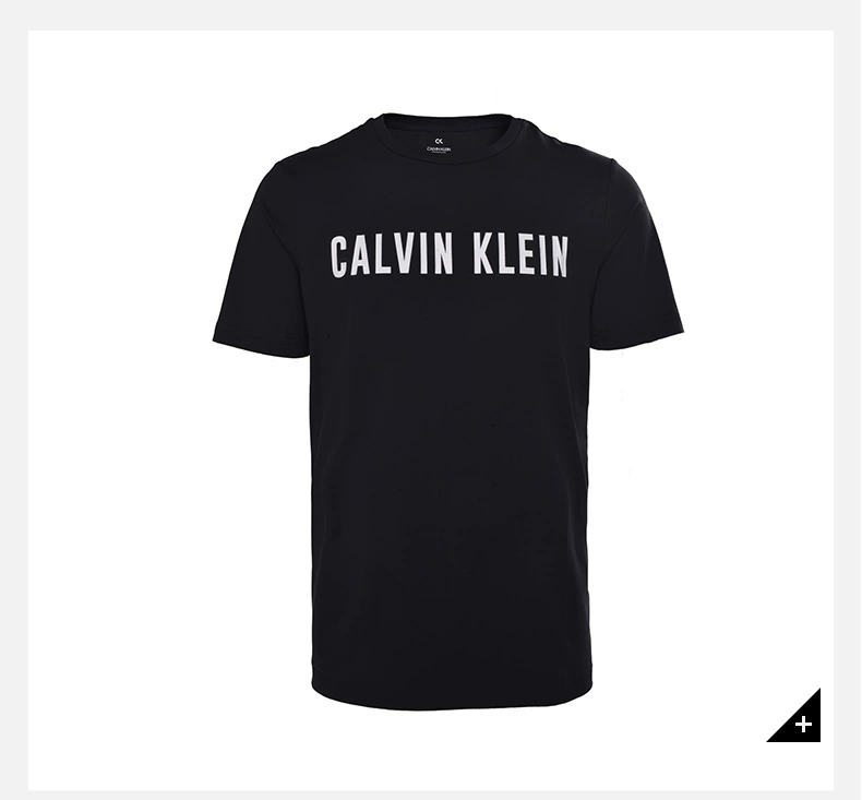 Calvin Klein Áo sơ mi nam nửa tay CK2019 Cotton mới Áo thun nam tay ngắn - Áo phông dài