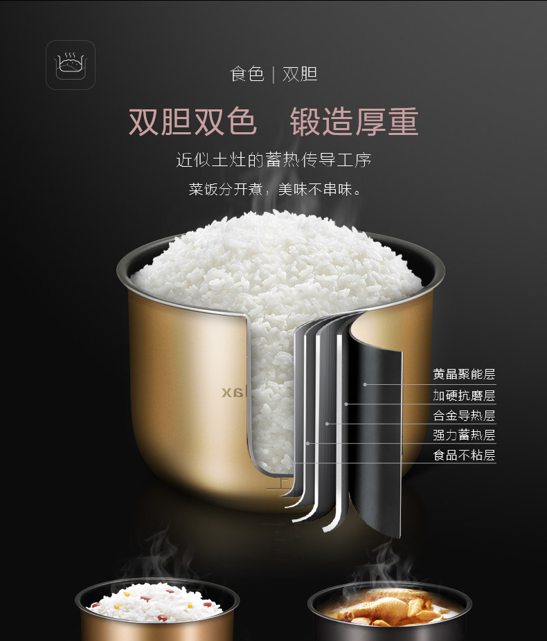 美的 智能电压力锅 5L 7档调节 图7