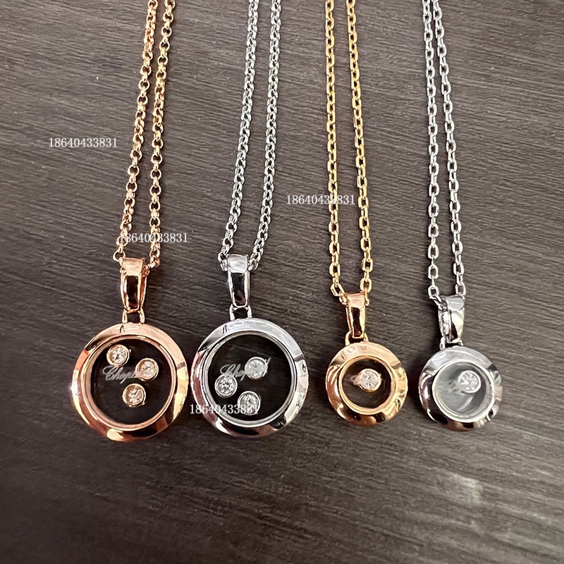 Happy Diamond Necklace with Heart-Shaped Diamonds, Super Shiny, Light Luxury, 520 Gift for Girlfriend, 2026 New Model, Hot Sale on Xiaohongshu