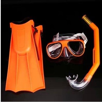 Children Swimming Diving Equipment Sambo Diving Glasses Snorkel Flippers Snorkeling Water Set Equipment