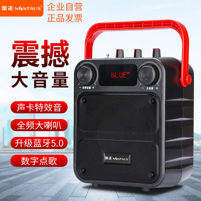 Xiaomi Youpin square dance speaker small outdoor professional k-singing and dancing audio with microphone flash drive bluetooth
