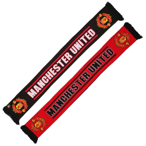 Manchester United official football peripheral souvenirs Red Devil knitted fan cheering scarf bib spot