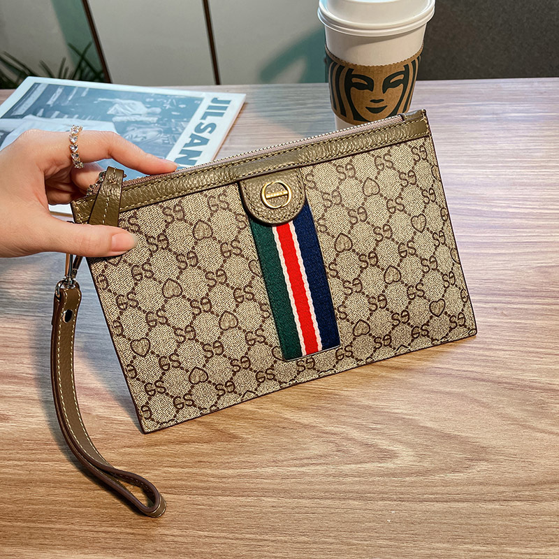2026 New Model Genuine Leather Clutch Bag for Women, Suitable for Parties and Evening Events, Made of Top-Layer Cowhide, Envelope-Style Small Bag That Can Hold a Phone and Wallet