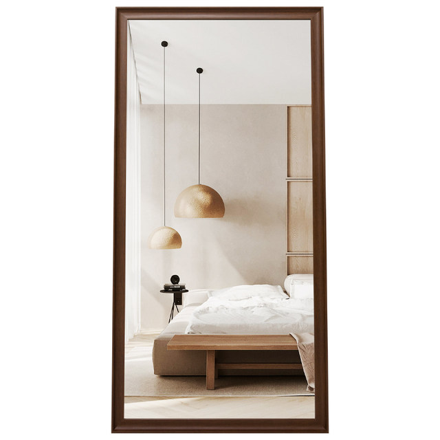 BOLEN Nordic dressing mirror full-length mirror-mounted wall-mounted home bedroom floor mirror clothes store fitting mirror hanging wall mirror