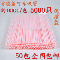 Cola straw Disposable straw Plastic beverage color thin straw McDonalds KFC straight straw