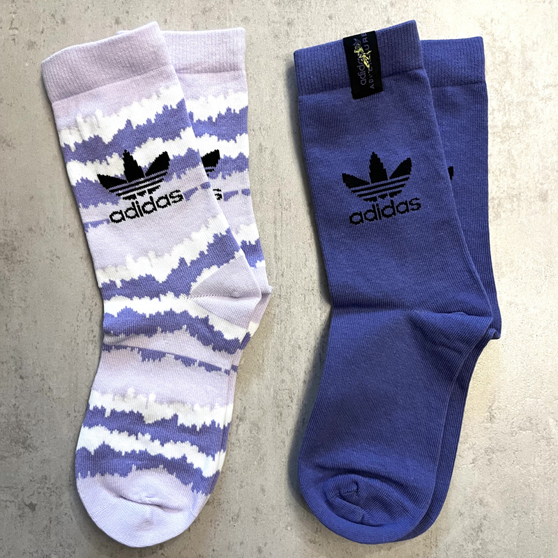Adidas Trefoil Purple Men's and Women's Sports Breathable Cotton Socks with Contrasting Logo High-Top Socks Gt2404 Adidas Trefoil Purple Men's and Women's Sports Breathable Cotton Socks with Contrasting Logo High-Top Socks Gt2404
