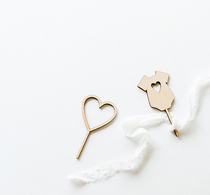 * Little Forest * Spot Australia Handmade wood Wooden Wooden Anniversaries Cup Cake Decoration Birthday Cards