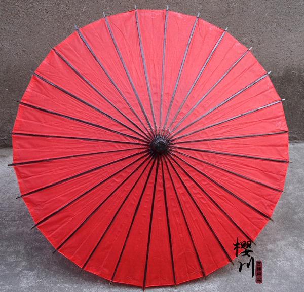 Sakuragawa Japanese and Korean Supplies Cherry Blossom Craft Japanese Oil Paper Umbrella Anime Cos Umbrella Japanese Dining Room Shop Decoration Decoration