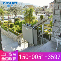 Tiao Linear Stairway Wheelchair Lift Platform Obliquely Hung Barrier-free Seat Lift Pedal Style Seniors Climbing Machine