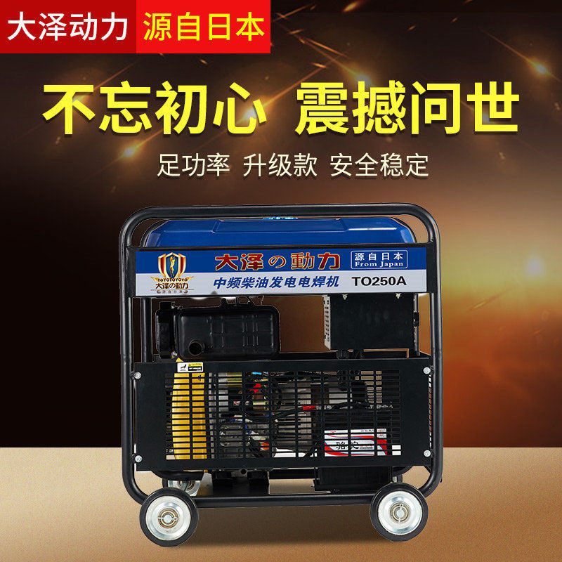 Daze power TO250A diesel power generation welding machine two machines with one machine double for use in field construction