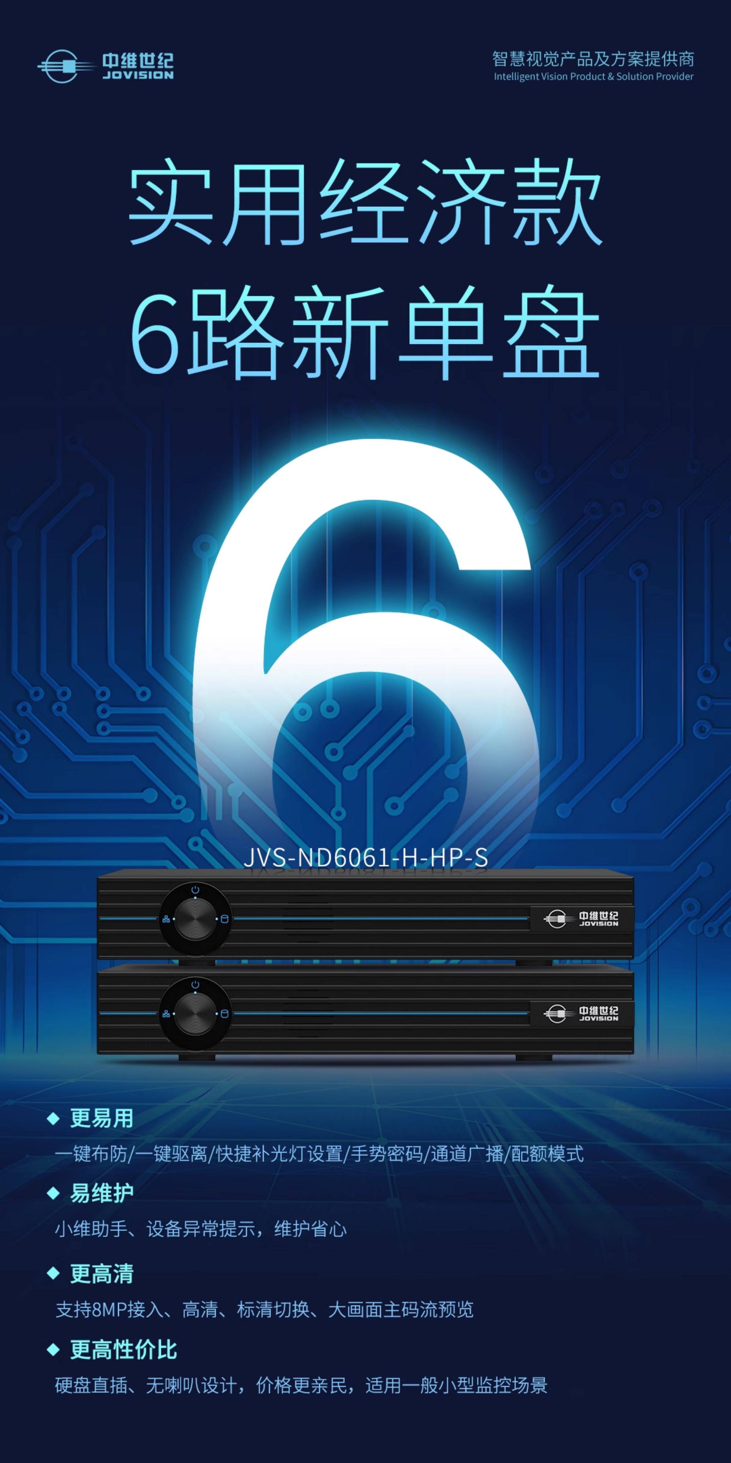 Zhongwei Century NVR 6-16 Kanäle HD-Netzwerk-Videorekorder