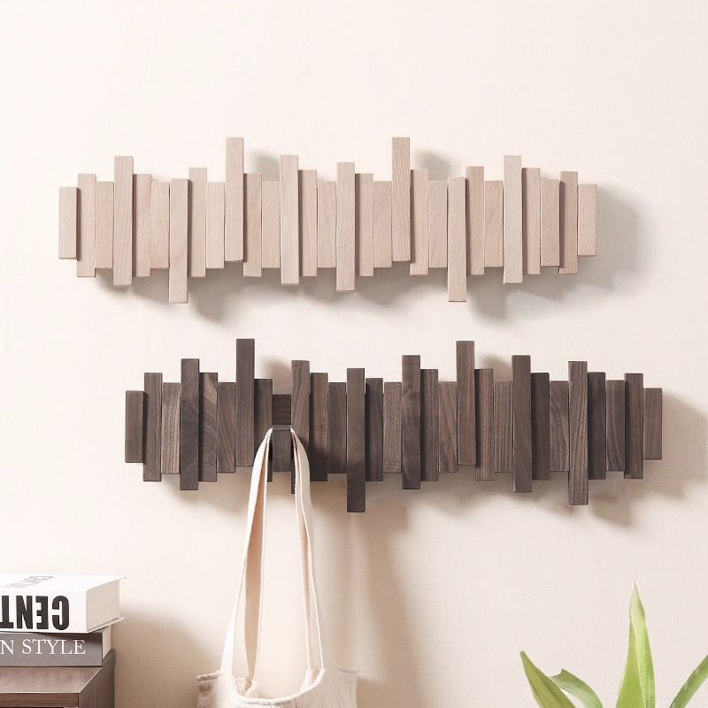Piano Key Clothes Hanger Wall Hanging Door Back Clothes Hook Entrance Wall Hook Entrance Solid Wood Coat Rack Piano Key Clothes Hanger Wall Hanging Door Back Clothes Hook Entrance Wall Hook Entrance Solid Wood Coat Rack