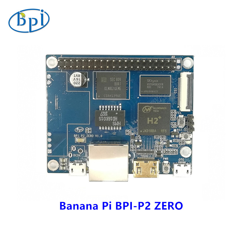 The Banana pie Banana Pi BPI-P2 Zero quad-core open source development board supports PoE network power