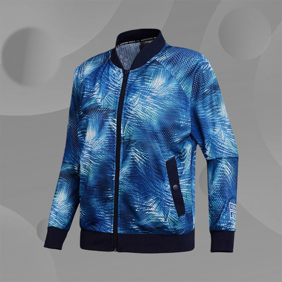 Li Ning Needle Jacket Ms. 2018 new long -sleeved stand -up collar loose women's clothing summer sportswear AFDN086