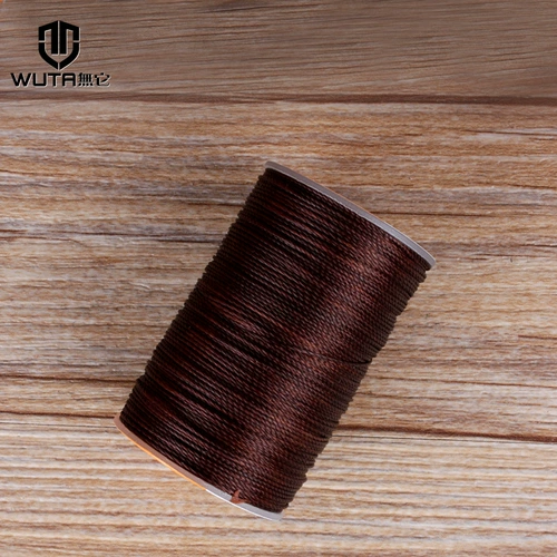 Без рук с шитью круглой восковой линии DIY Кожаная черная восковая линия