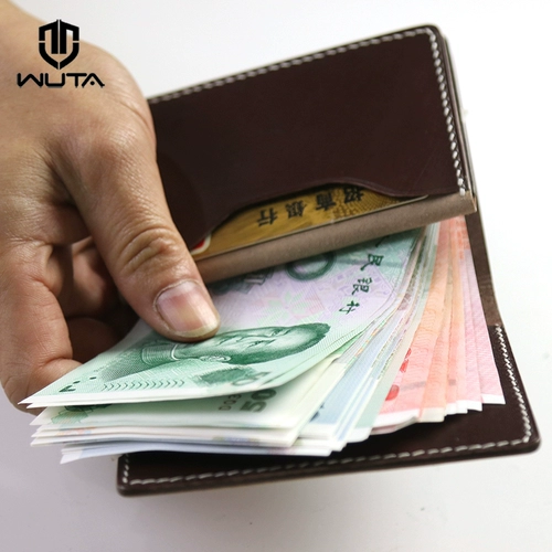 Вместительный и большой короткий бумажник, портативный дизайнерский кошелек, крой