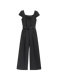 Black One-Piece Suit for Women, Summer Thin Style, 2026 New Fashion, French Style, Elegant One-Piece Jumpsuit with Wide-Leg Pants
