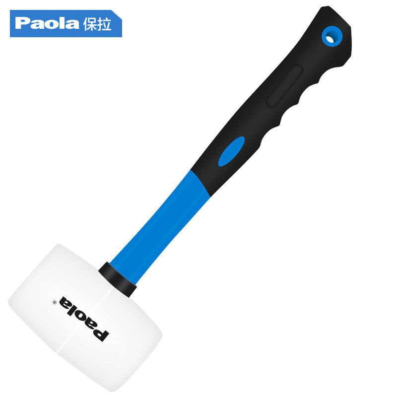 Paula 16oz rubber hammer leather hammer paste tile floor decoration tool installation hammer non-elastic rubber hammer 2436