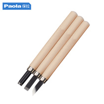 Paula 3 Pieces Sleeve Engraving Knife Suit Wood Engraving Pen Knife Handmade Wood Carving Knife Plaster Beauty Work Seal Rubber Stamp 2058