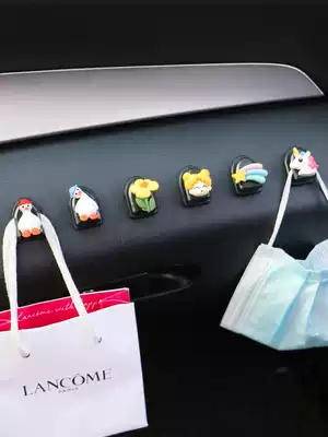 Car adhesive hook car car rear seat back creative cartoon cute adhesive multifunctional car front row small hook