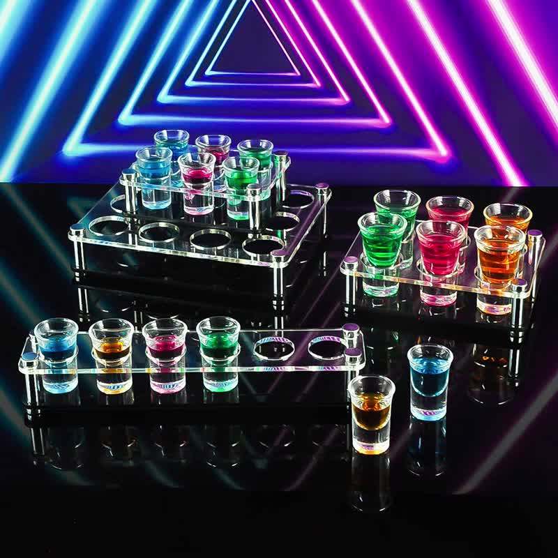 Wd40 Beverage Bottle Display Rack For Robert Mondavi Wine Cup Tray Led