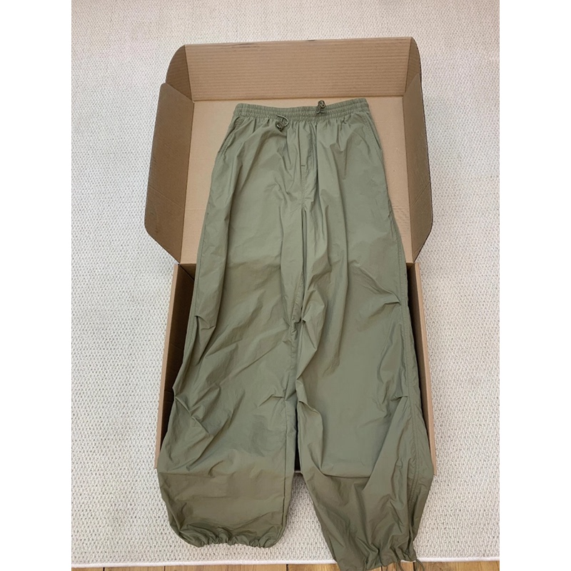 2025 Summer New Khaki Green Cargo Pants Paratrooper Pants Straight-Leg Drawstring Jogger Quick-Dry Casual Wide-Leg Pants