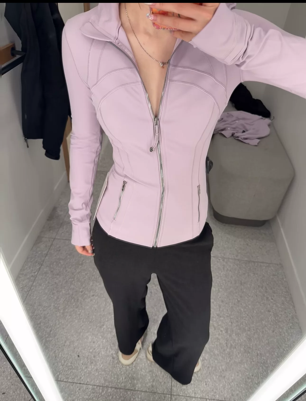Jacket (Jessie Canada) Lululemon Define Nulu, fitted full-zip long sleeve, multiple colors/sizes