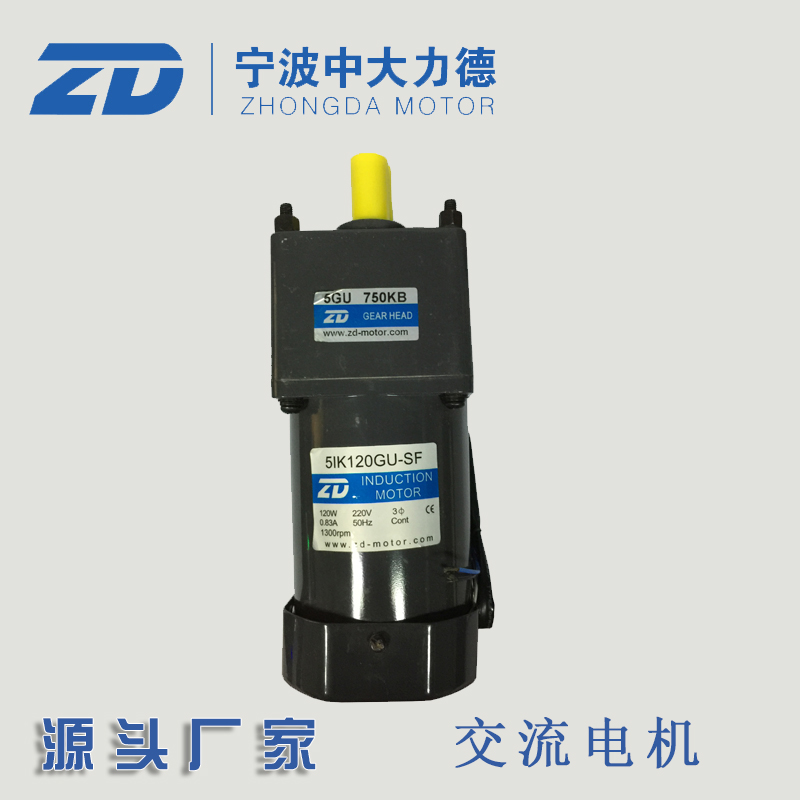 Direct sales of medium-large AC motor 120W 5IK120GU-SF-5GU750KB reduction motor speed control motor