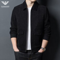 Chiamania woolen coat male father thickened winter New Business casual middle-aged mens jacket