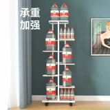 Полка для цветов, напольная полка для гостиной, дома, балкона, многослойная, железная, золотая, витрина для растений кудзу, стойка для цветочного горшка