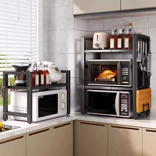 Полка для микроволновой печи, кухонная полка для рисоварки, бытовая столешница, духовка, настольная многослойная рисоварка для хранения артефактов