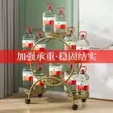 Зеленый плюс балкон-балкон цветочный горшок с многослойной домохозяйственной стойкой цветочниц Цветочный горшок Сталка для хранения гостиной