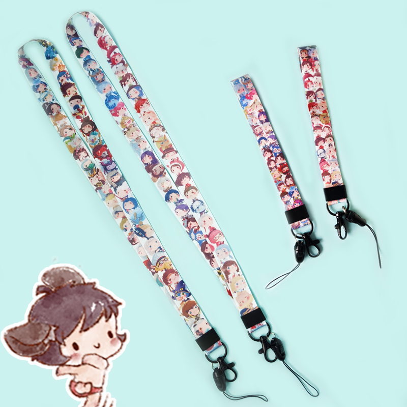 Animation and game surrounding all heroes Pipi doujinshi mobile phone lanyard wrist rope hanging neck rope long and short rope key pendant