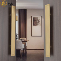 New Chinese style stainless steel door handle luxury custom club office glass door handrail imitation bronze door handle