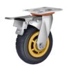 Universal Wheels with High Load Capacity, Heavy-Duty Flatbed Handcart, Silent Wheels, Trailer Pulleys with Brakes, Rubber Wheels 4568inch