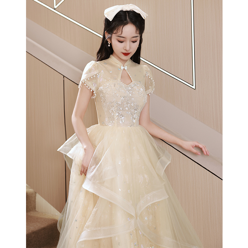 Evening Dress for Women 2026 New Style Light Luxury Niche High-End Banquet Elegant Sophisticated Performance Host Adult Dress