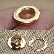 Light gold inner diameter 1cm canvas bag eyelet shoe eyelet air eye button metal eyelet air eye
