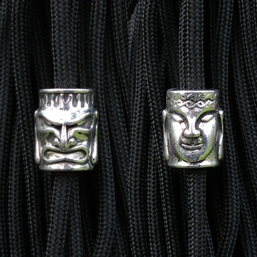 Skull necklace pendant keykknife knife fall DIY decorated umbrella rope crash Buddha double side