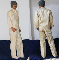 Flax submarine anti-acid summer work clothes anti-acid work clothes summer anti-acid clothes