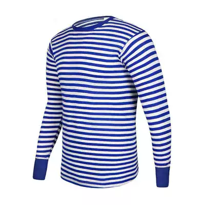 Sea soul shirt cotton jacket autumn long sleeve T-shirt festival event stripe sea breeze seater jacket