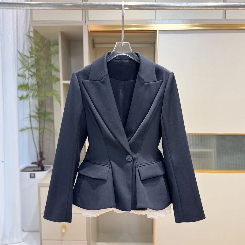 Shenzhen Nanyou High-End Slim-Fit Blazer for Women 2026 New Autumn and Winter Commuter Professional Suit Jacket