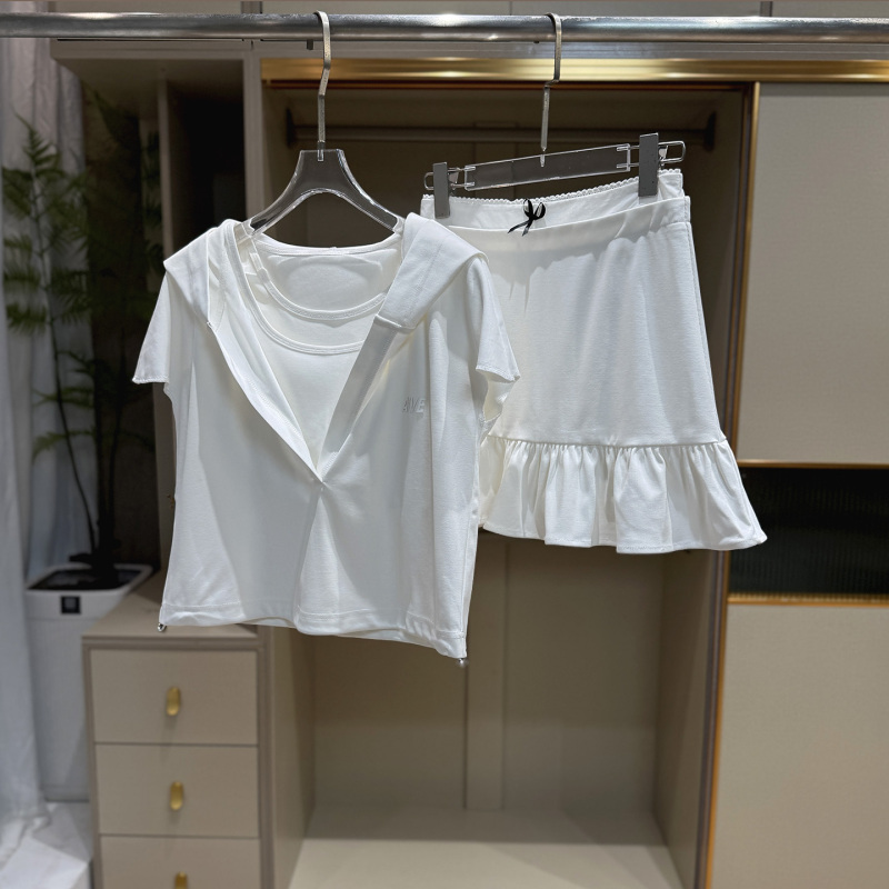 Shenzhen Nanyou Casual Style Two-Piece Tennis Skirt Set for Women 2026 New Summer Elegant and Age-Reducing Sportswear
