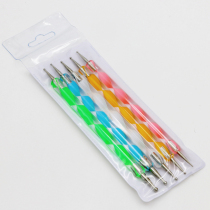 Clay Indentation Pen Point Drilling Pen Five Pieces Of Cover Poke Mouth Eyes Small Balls Rod 10 Head Ultralight Clay Soft Pottery Tool