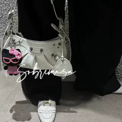 Hello Kitty, подвеска, черный брелок для принцессы