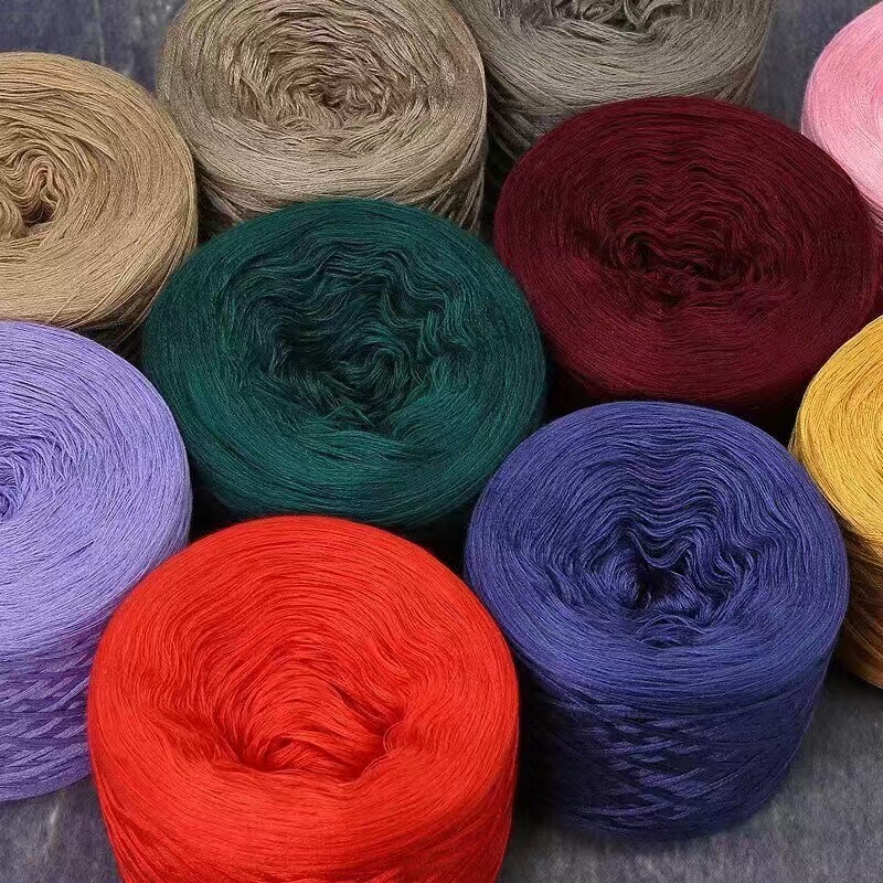 Silk Blended Wool Yarn 200 Hand Knitting Thread Baby Fine Thread Infant Yarn