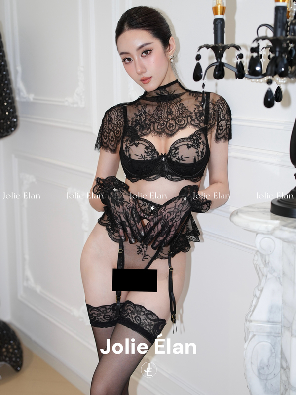Jolieelan·Deadly Attraction·Sexy and Alluring Mature Lady Lace See-Through Push-Up High-End Lingerie Set