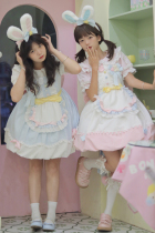 (Sweet) Chai Huhu original Lolita sweet full set jsk dress cat tail soft girl