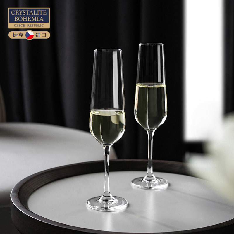 Czech Imported Crystal Glass Champagne Cup Home Creative High Foot Cup Sweet Wine Glass Cocktail Glass